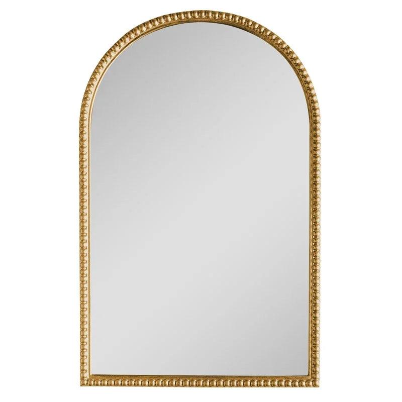 Gold Frame Irregular Mirrors Vintage Living Room Hanging Makeup Mirrors Wall Korean Espelhos Decorativos Decoration Home - Pacisia