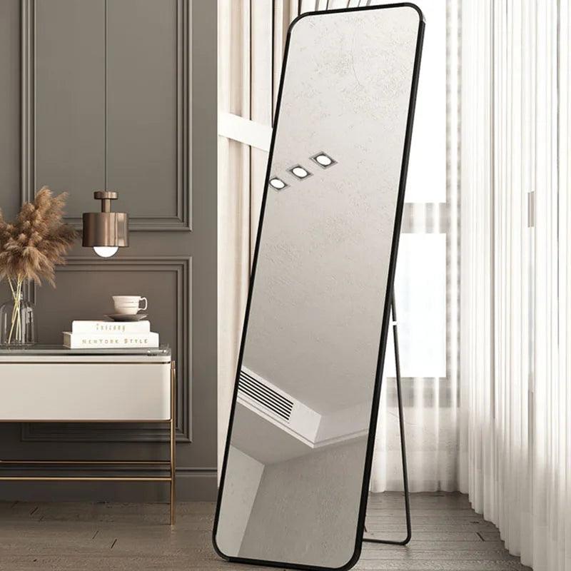 Large Nordic Mirrors Standing Full Body Quality Arch Mirrors Frame Big Size Espejo De Cuerpo Completo Room Decoration Aesthetic - Pacisia