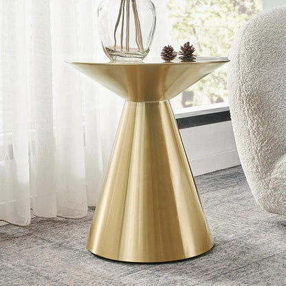 italian design stainless steel modern coffee table luxury round tables gold side table for living room furniture - Pacisia