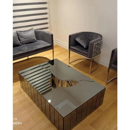 Latest design living room furniture luxury 3 pcs mirrored coffee table tea table end side table - Pacisia