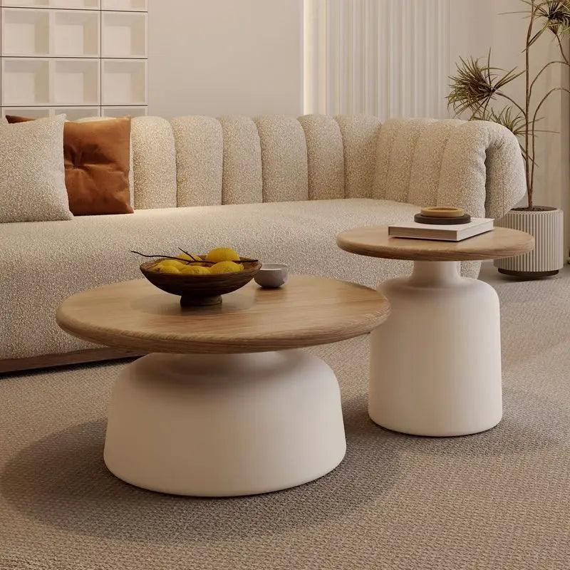 Minimalist Wood Coffee Table Luxury Center Aesthetic Designer Side Table Writing Service Mesas Bajas Living Room Furniture - Pacisia