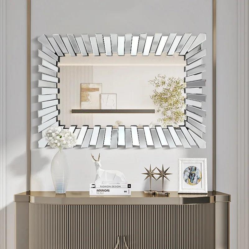 European Rectangular Bathroom Mirror, Living Room, Bedroom, Entryway Home Wall Decoration Mirrors - Pacisia
