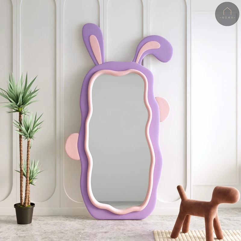 Cute Girls Decorative Mirrors Standing Large Length Floor Decorative Mirrors Long Glass Espejo Adhesivo Pared Room Aesthetic - Pacisia
