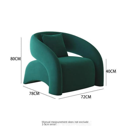 Casual Fabric Single Sofa Nordic Simple Living Room Furniture With Armrest And Backrest Lounge Chair Modern Leisure Sofa Chair - Pacisia