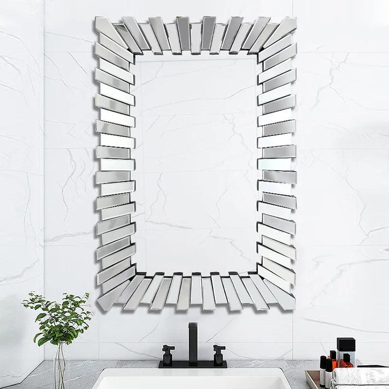 European Rectangular Bathroom Mirror, Living Room, Bedroom, Entryway Home Wall Decoration Mirrors - Pacisia