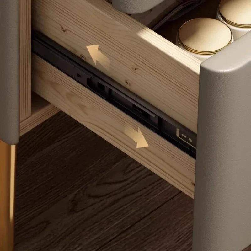 Bedside Storage Nightstand Nordic Modern Bedroom Luxury Home Nightstands Wood Minimalist Mesitas De Noche Hotel Furniture - Pacisia