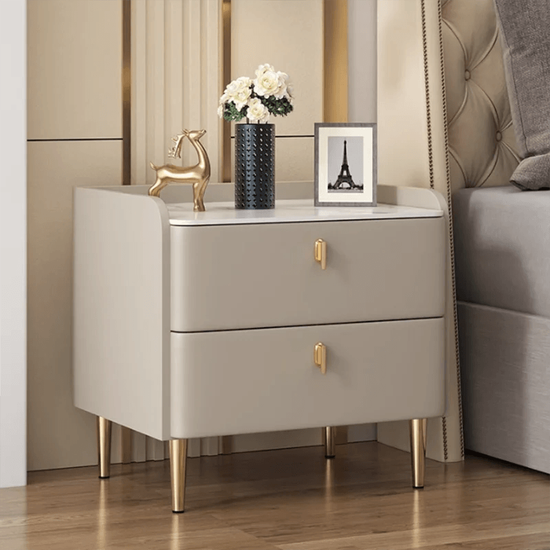 White Bedroom Night Table Nordic Minimalist Trendy Luxury Nightstands Plastic Drawer Articulos Para El Hogar Hotel Furniture - Pacisia