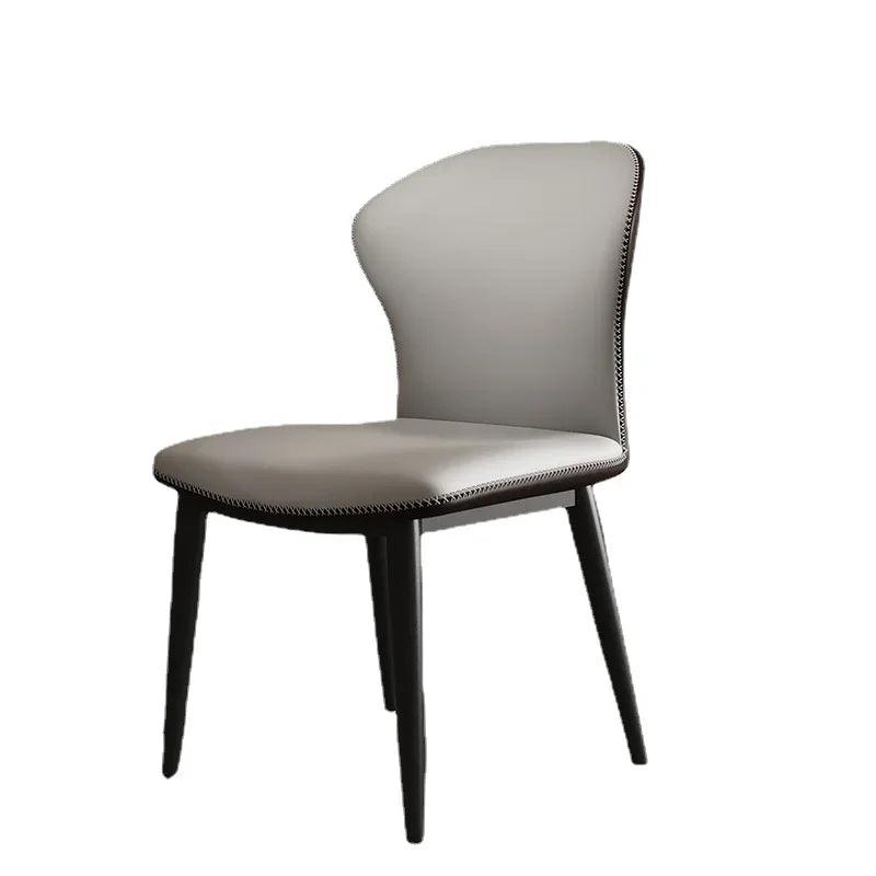Luxury Trendy Dining Chairs Ultralight Kitchen Leather Beautiful Living Chairs Nordic Office Sillas De Comedor Home Furniture - Pacisia