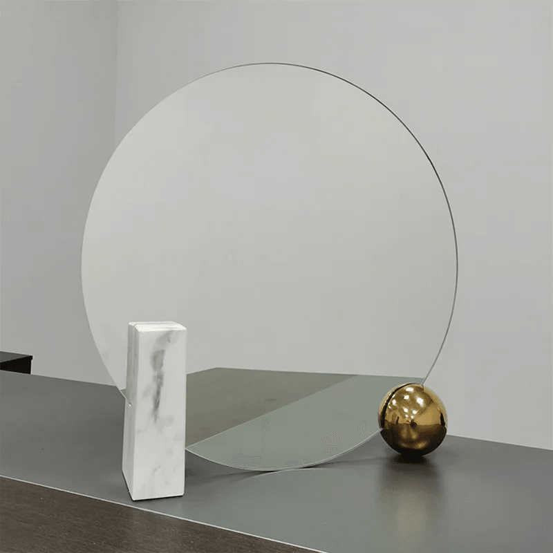 Bathroom Makeup Mirror Cute Coffee Table Round Bedroom Large Mirror Salon Ozdoby Do Pokoju Nordic Home Decoration Accessories - Pacisia
