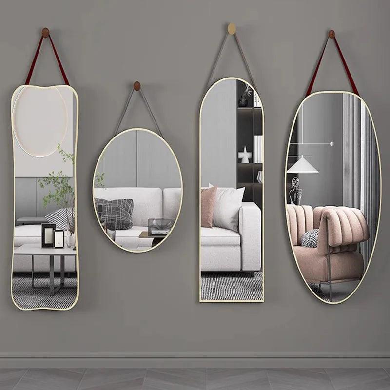 Nordic Arch Mirrors Glass Makeup Compact Haircut Mirrors Bathroom Decorative Espejos Decorativos De Pared Decoration Home - Pacisia