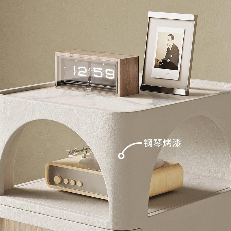 Bedside Table Drawers Night Stand White Bedroom Closets Bed Cute Comfortable Nightstand Modern Creative Tables Mesas Living Room - Pacisia