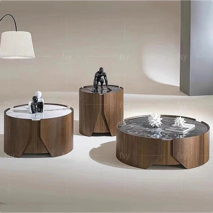 Luxury Living Room Coffee Table Round Mobile Tea Table Modern Design Console Table Basse Moderne Pour Salon Nordic Furniture - Pacisia