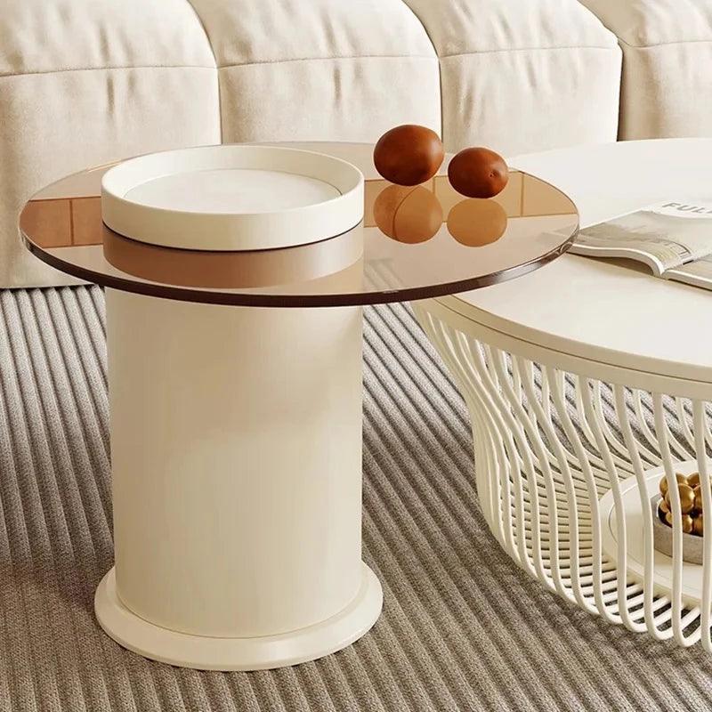 Luxury Round Coffee Tables Modern Living Room Home Unique Coffee Tables Nordic Minimalist Kaffee Tische Garden Furniture Sets - Pacisia