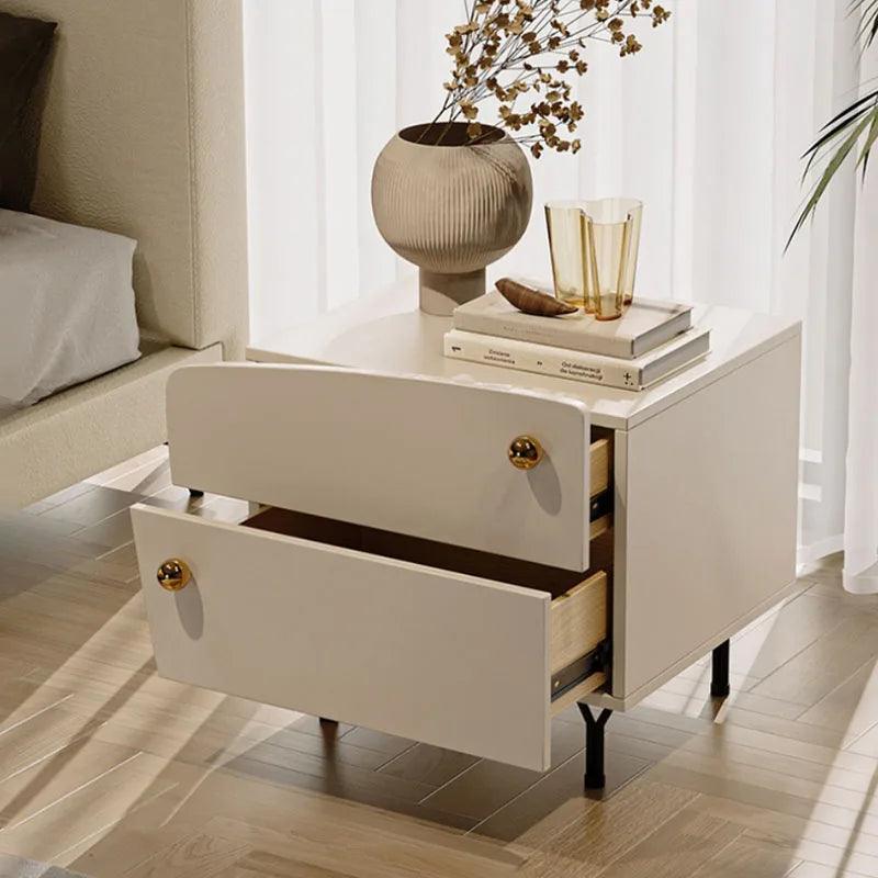Girl White Nightstand Bedside Nordic Cute Trendy Drawers Night Table Mid Century Space Saving Mesitas De Noche Bedroom Furniture - Pacisia