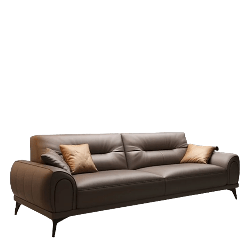 Simple Genuine Leather Sofa Modern Combination Luxury Large Sofa Soft Brown Muebles Para Salas Modernos Living Room Furniture - Pacisia