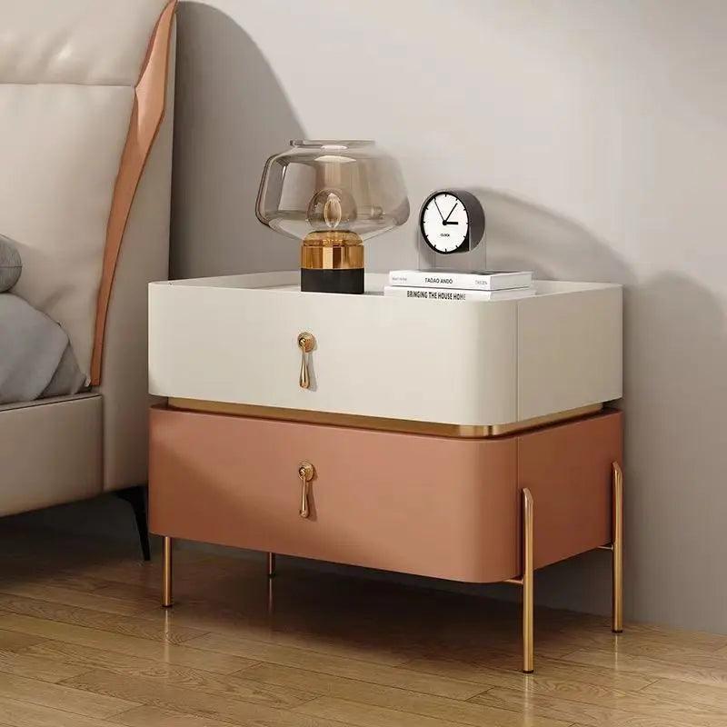 Mobile Dressers Nightstands Side Living Room Wood Console Small Bedside Table Bedroom Luxury Mesa De Noche Bedroom Furniture - Pacisia