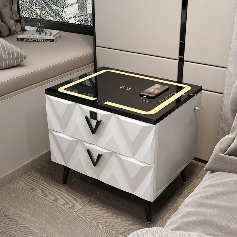 Auxiliary Bed Side Table Smart Charging Multifunctional Storage Table Comfortable Simple Cassettiera Camera Da Letto Furniture - Pacisia