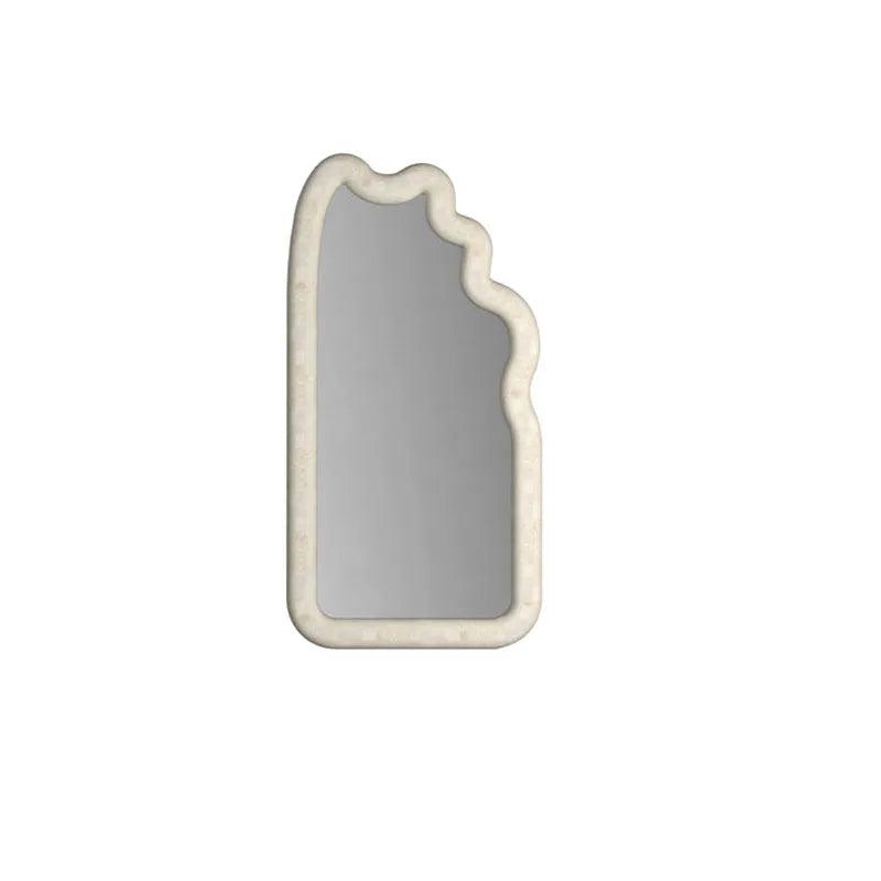 Full Length Wall Mirror Bedroom Appearance Wavechild Wave Wall Mirror Stand Home Styling Espejo Paredcute Room Decor HY50WM - Pacisia