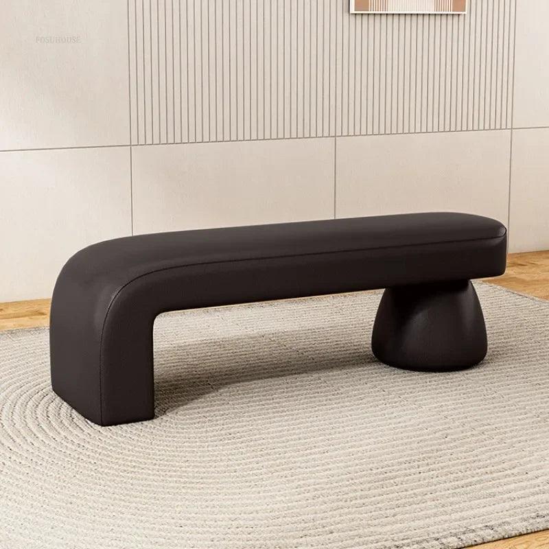 Nordic Home Furniture Shoe Changing Stool Bedroom Bed End Stools Ottomans Sofa Bench Clothing Store Rest Ottoman K - Pacisia