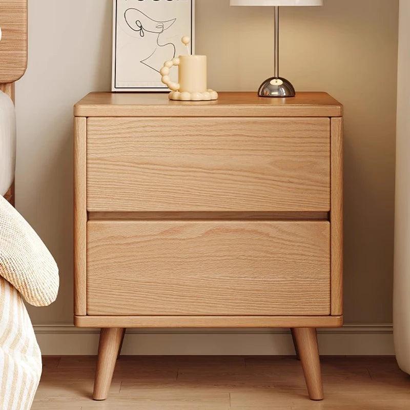 Nordic Modern Nightstands Vintage Bedroom Cute Wood Center Narrow Kawaii Nightstands Luxury Storage Nachttisch Home Furniture - Pacisia