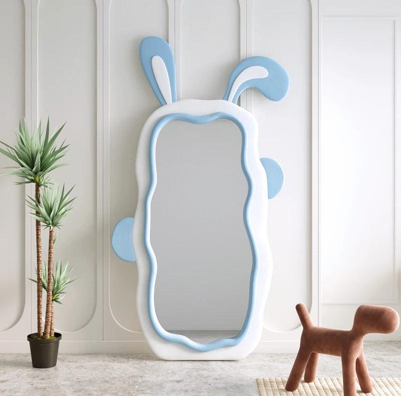 Cute Girls Decorative Mirrors Standing Large Length Floor Decorative Mirrors Long Glass Espejo Adhesivo Pared Room Aesthetic - Pacisia