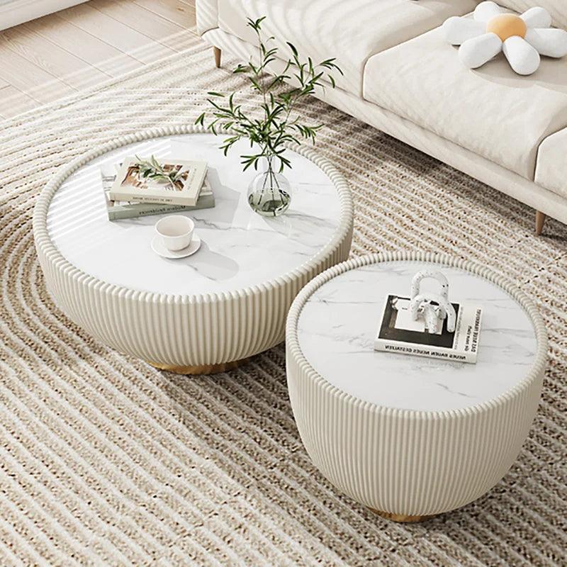 Flower Coffe Small Table Round Nordic Coffee Dressing Living Room Modern Table Luxury Mesa De Centro De Sala Home FurnitureLJYXP - Pacisia
