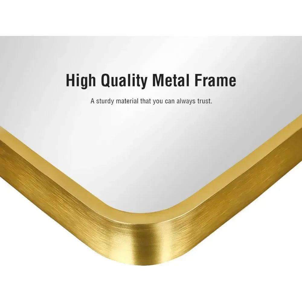 Floor Mirror, Full Length Mirrors with Stand, Arched Wall,Glassless Full Length,Mounted for Bedroom Living Room(Gold) - Pacisia
