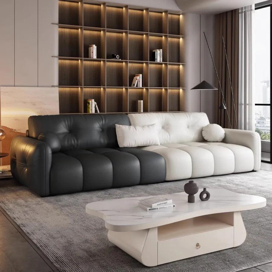 Modern Sectional Living Room Sofas Furniture Europe Luxury Living Room Sofas Beds Lazy Leather Confort Nordic Salon Meuble Sofas - Pacisia