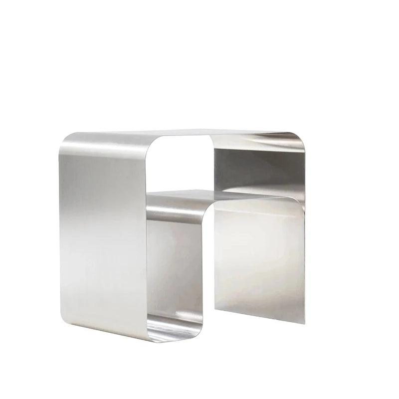Medieval Minimalist Stainless Bedside Table Side Table Coffee Balcony Kitchen Aesthetic Table Vintage Mesa Centro Hall Furniture - Pacisia