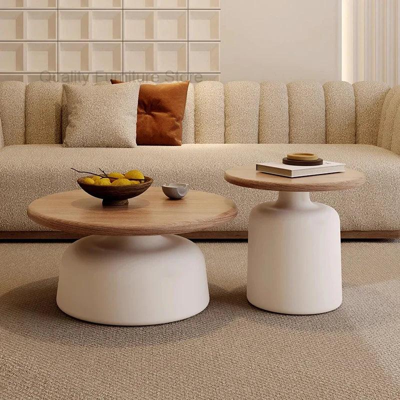 Entryway Luxury Coffee Tables Aesthetic Round Unique Bedroom Mobile Side Table Minimalist Simple Mesa De Centro Home Furniture - Pacisia