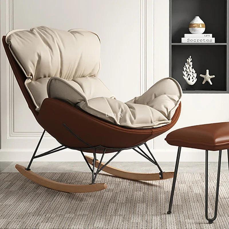 Waiting Rocking Living Room Chair Recliner Unique Clear Lounge Luxury Chairs Ergonomic Pads Meubles De Salon Household Furniture - Pacisia