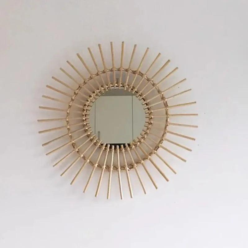 Irregular Art Mirrors Bathroom Makeup Nordic Hanging Mirrors Aesthetic Round Luxury Adornos Para El Hogar Home Decoration - Pacisia