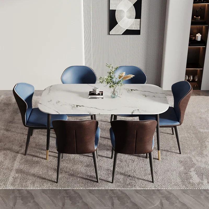 Luxury Trendy Dining Chairs Ultralight Kitchen Leather Beautiful Living Chairs Nordic Office Sillas De Comedor Home Furniture - Pacisia