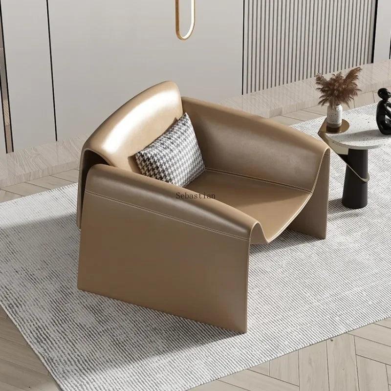 Light Luxury Single Sofa Designer Living Room Modern Crab Creative Chair Bedroom Balcony Home Casual Single Chair - Pacisia