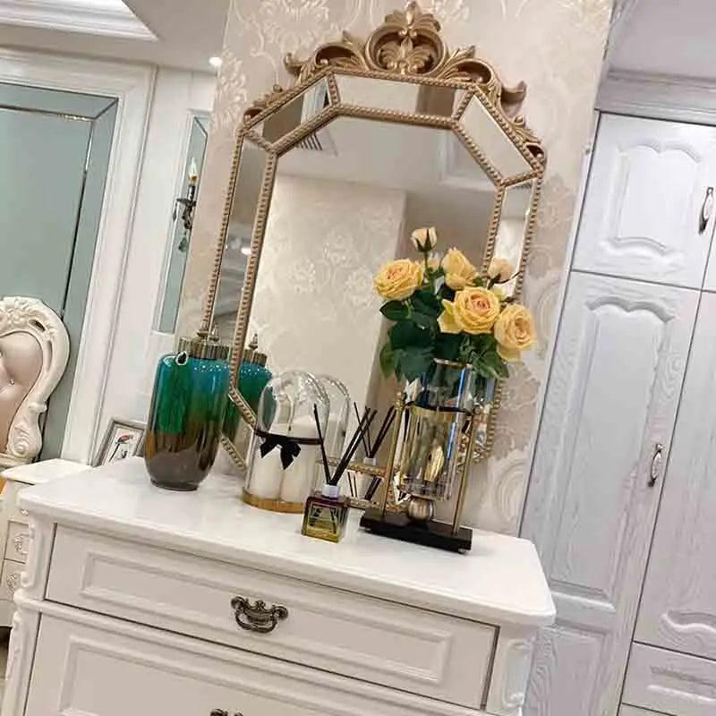 Nordic Bedroom Wall Mirrors Make Up Elegant Plastic Hanging Decorative Mirror Shower Toilet Espelho Adesivo De Parede Decoration - Pacisia