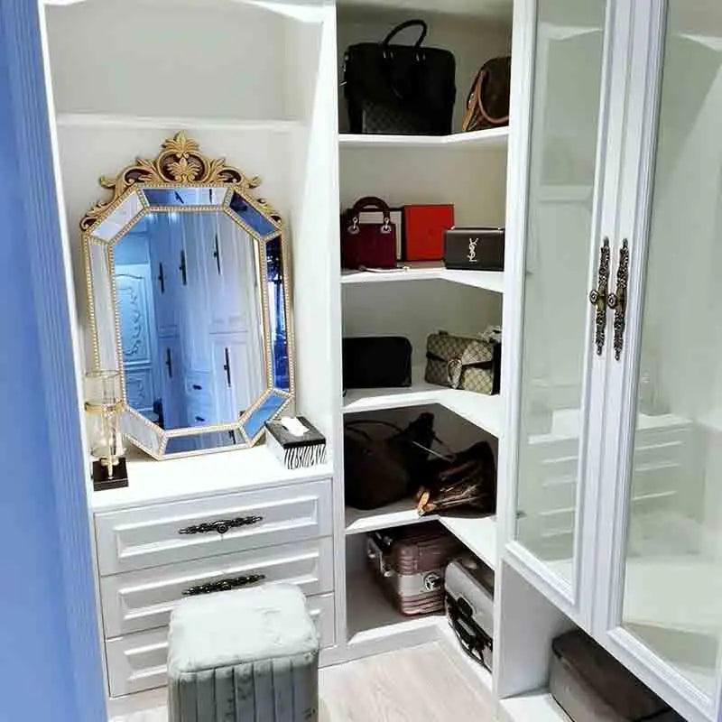 Nordic Bedroom Wall Mirrors Make Up Elegant Plastic Hanging Decorative Mirror Shower Toilet Espelho Adesivo De Parede Decoration - Pacisia