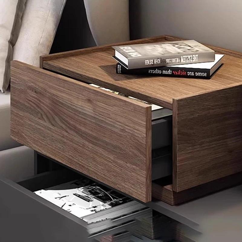 Aesthetic Modern Night Table Minimalist Black Hidden Storage Nordic Nightstand Trendy Luxury Table De Nuit Home Furniture - Pacisia