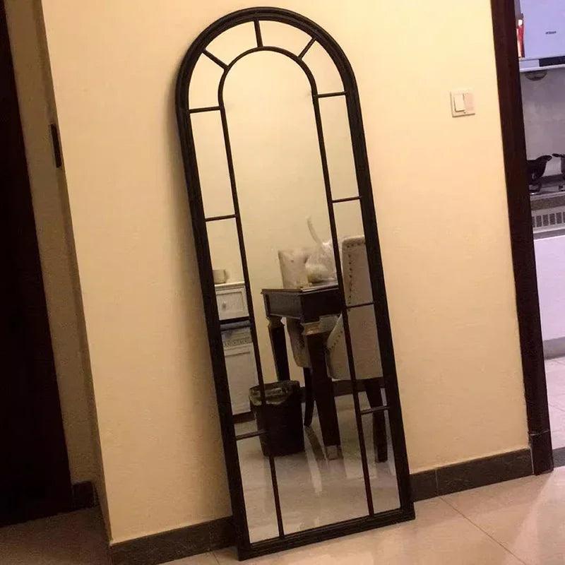 Farmhouse Wall Mirror Korean Aesthetic Arch Irregular Mirror Frame Full Body Espejo Cuerpo Entero Home Decoration Accessories - Pacisia