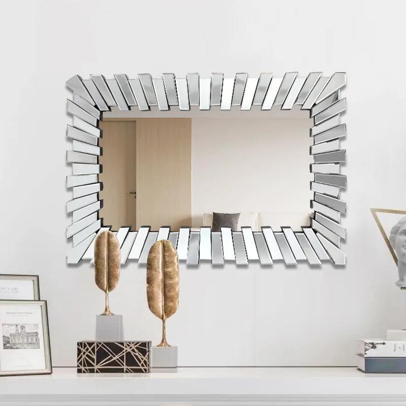 European Rectangular Bathroom Mirror, Living Room, Bedroom, Entryway Home Wall Decoration Mirrors - Pacisia