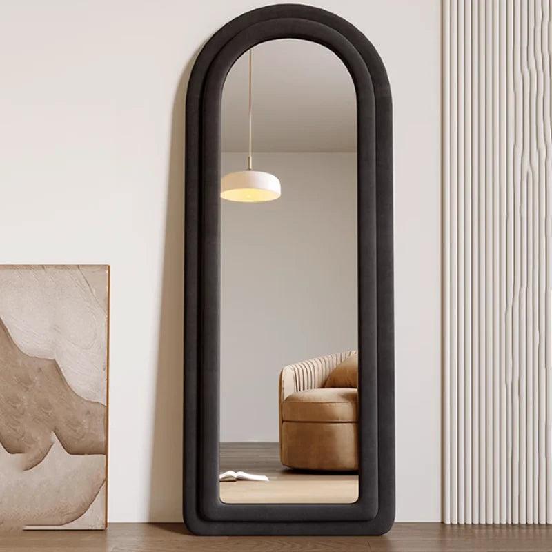 Personalized Full Body Kawaii Mirror Korean Office Girl Floor Living Room Mirror Wall Standing Cute Decoration Maison Home Decor - Pacisia