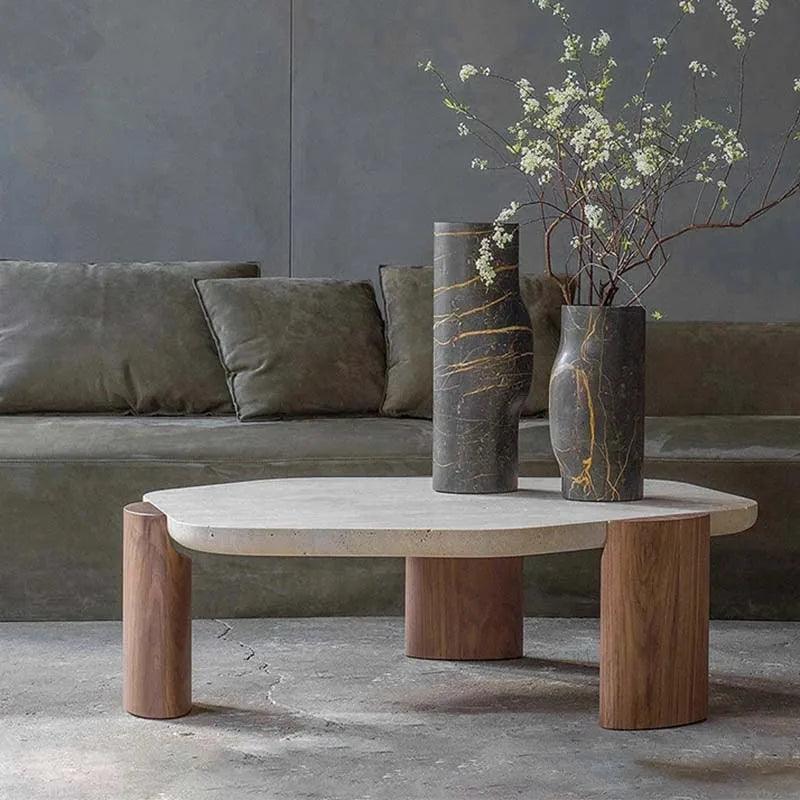 Luxury Designer Tabletop Coffee Table Organizer Living Room Simple Modern Tea Low Table Irregular Shape Couchtisch Furniture - Pacisia