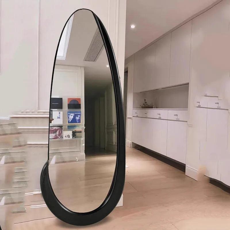 Asymmetric Water Drop Mirrors Acrylic Aesthetic Design Black Mirrors Makeup Quality Korean Espejo Adhesivo Pared Home Decoration - Pacisia