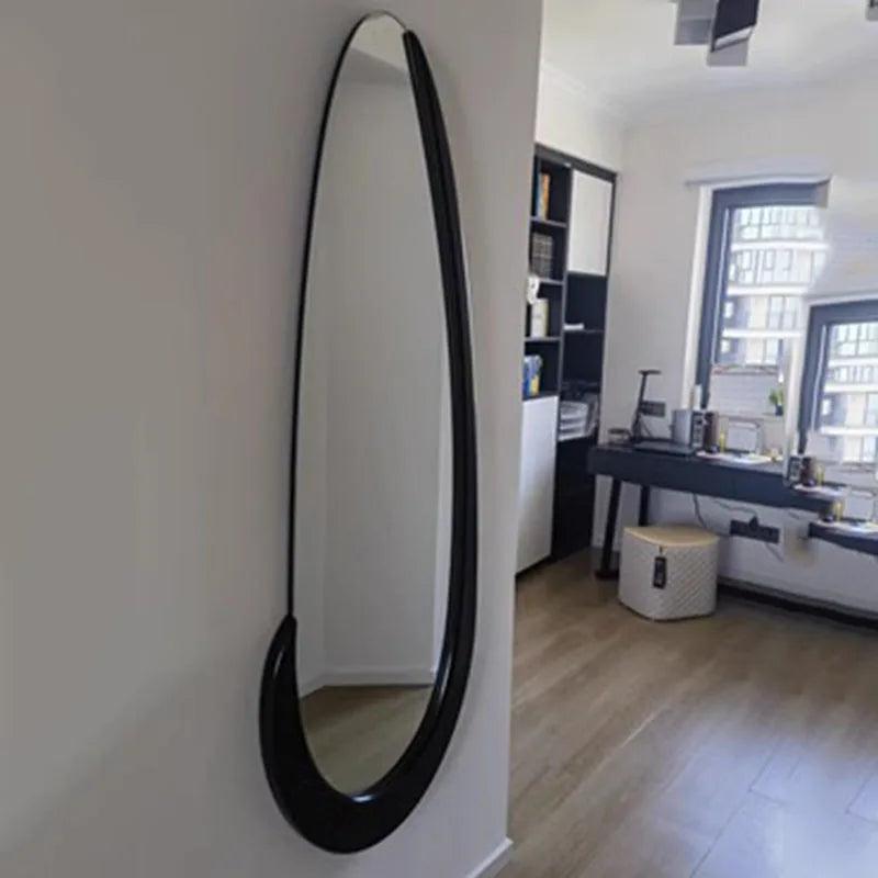 Asymmetric Water Drop Mirrors Acrylic Aesthetic Design Black Mirrors Makeup Quality Korean Espejo Adhesivo Pared Home Decoration - Pacisia