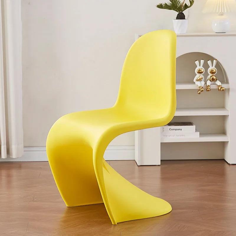 Yellow Home Dining Chairs Modern Iland Makeup Plastic Designer Dining Chairs Acrylic White Sillas Para Comedor Design Furniture - Pacisia