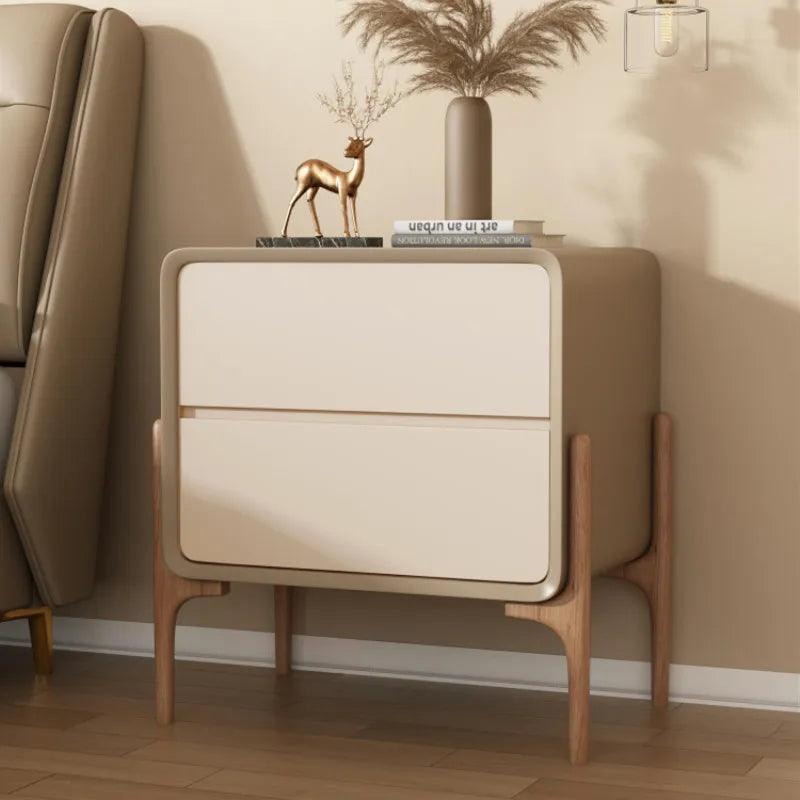Nordic Wood Bedsides Table Unique Basses Laden Modern Coffee Desk Drawers Nightstands Luxury Mesitas De Noche Trendy Furniture - Pacisia