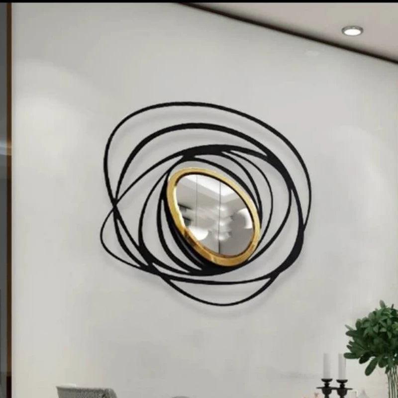 Luxury Irregular Decorative Mirrors Bedroom Wall Golden Decorative Mirrors Girls Aesthetic Espejos Cuerpo Entero Rooms Decorate - Pacisia