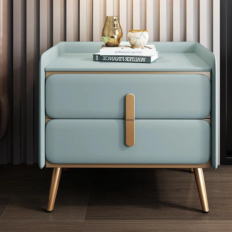 Italian Luxury Nightstands Solid Wood Organizers Drawers Mid Century Bedside Table Simple Bedroom Table De Chevet Home Furniture - Pacisia