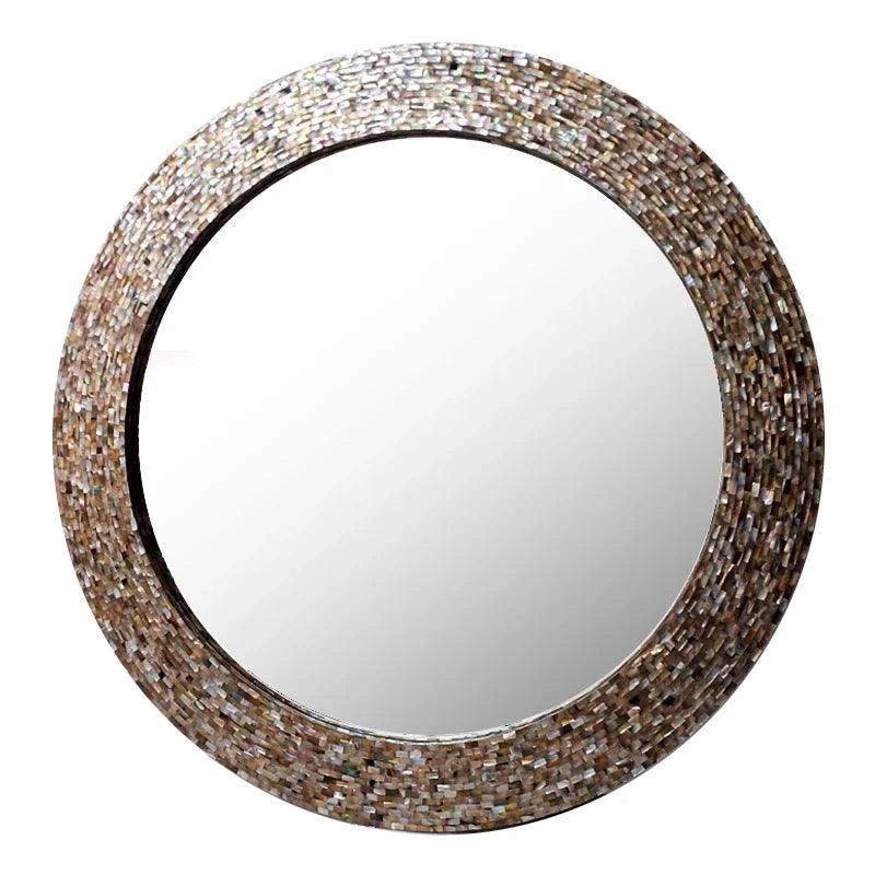 Compact Wall Mirror Japanese Aesthetic Unbreakable Portable Mirror Bathroom Glass Holder Specchio Da Parete Quirky Home Decor - Pacisia