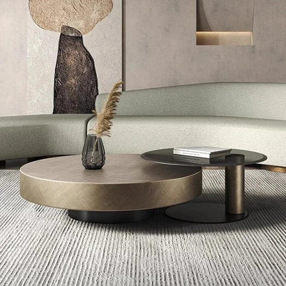 Round Luxury Coffee Tables Metal Minimalist Living Room Modern Coffee Tables Design Nordic Tavolino Da Salotto Home Furniture - Pacisia