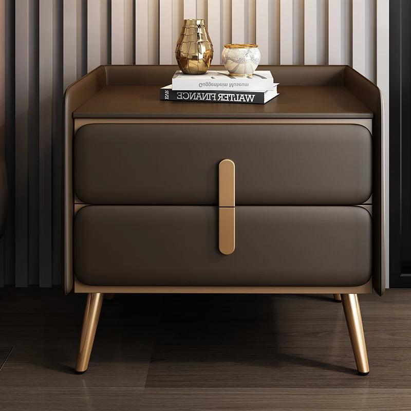 Italian Luxury Nightstands Solid Wood Organizers Drawers Mid Century Bedside Table Simple Bedroom Table De Chevet Home Furniture - Pacisia